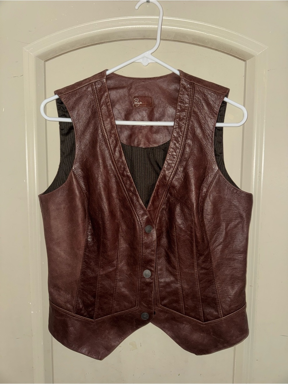 PAIGE leather vest